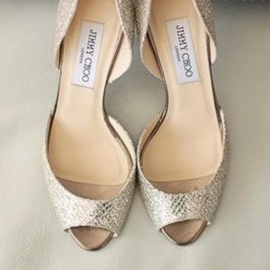 Jimmy choo peep toe pumps